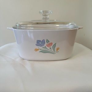 Vintage Corning ware Pastel Friendship 3L casserole dish